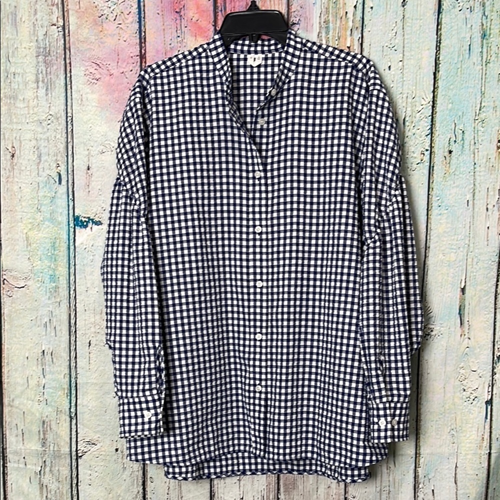 Arket Women’s Gingham Navy and White EU 38